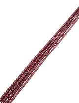 Granat Strang pink transparent facettiert Kugeln 2 mm AAAA (1.9-2.1 mm)
