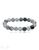 gravierte Edelstein Armband 10 mm auf Elastik 19 cm - Shanti Enterprise AG