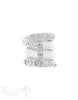 Grosslochperlen Silber hell Spirale verziert 18x 17 mm Loch 13.5 mm - Shanti Enterprise AG