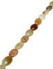 Grüner Onyx Strang moos-beige poliert Oval 18x13 mm A - Shanti Enterprise AG