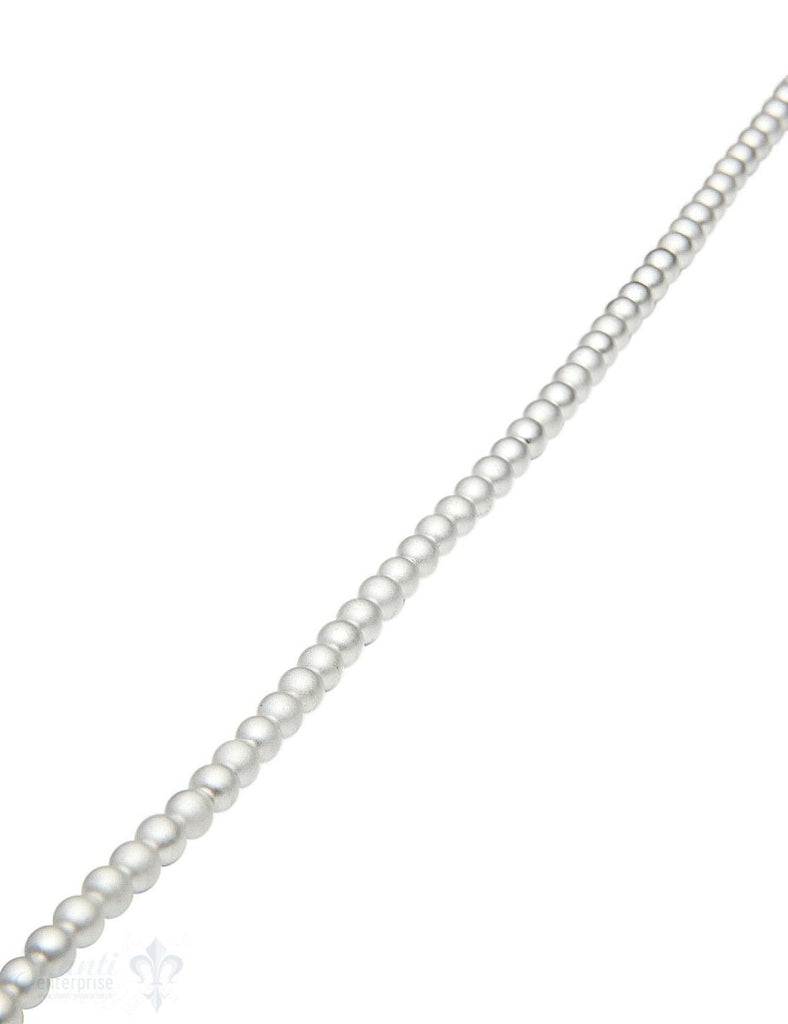 Hämatit Strang versilbert matt Kugeln 4 mm (rund 4,2-4,5 mm) - Shanti Enterprise AG