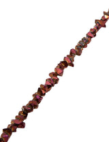 Herkimer Diamant Strang 4x6 mm aubergine Doppelender