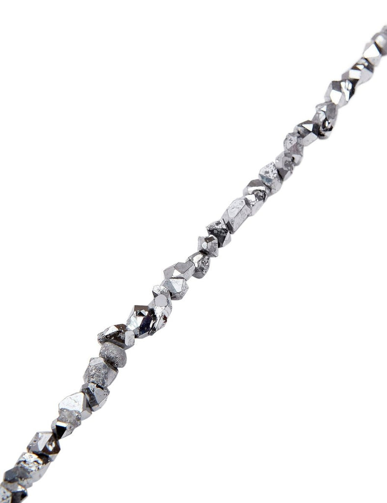 Herkimer Diamant Strang 4x6 mm silber bedampft Doppelblender - Shanti Enterprise AG