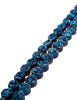 Herkimer Diamant Strang Disk 10 mm blau bedampft 21 cm - Shanti Enterprise AG