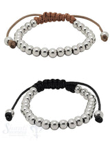 Herren-Armschmuck Chamballa mit Edelstahlkugeln 20 bis 30 cm verstellbar