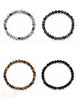 Herren-Armschmuck mit Stahl 19,5 cm mit Stahlelememten geschwärzt verziert auf Elastik - Shanti Enterprise AG