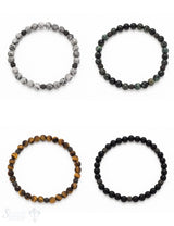 Herren-Armschmuck mit Stahl 19,5 cm mit Stahlelememten geschwärzt verziert auf Elastik