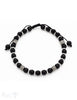 Herren-Armschmuck Shamballa mit Stahl 18/27cm Stahlelemente hell u. leicht geschwärzt Grössen verste - Shanti Enterprise AG