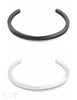 Herren Armspange Stahl eckig :Gr 68 offen geritzt gedreht 5x5 mm - Shanti Enterprise AG