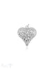 Herz Anhänger 24x24 mm Silber glänzend Diamant- -Schliff spitze Form Öse fein - Shanti Enterprise AG