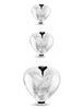 Herz Element poliert bauchig mit Rand Silber 925 hell - Shanti Enterprise AG