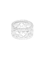 Herz Ring durchbrochen 13 mm breit