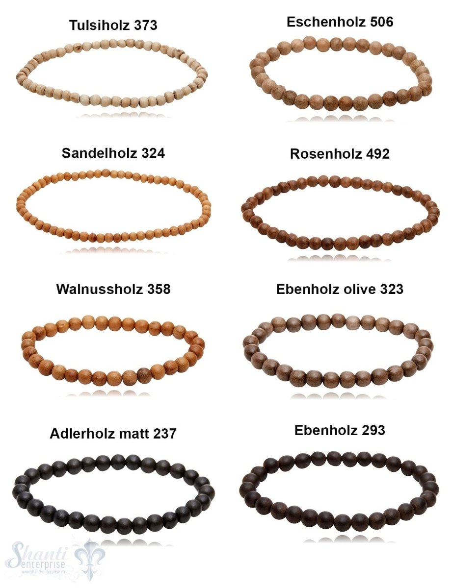 Holz Armband auf Elast - Shanti Enterprise AG
