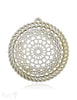 Horn Anhänger Amulett Mandala filigran Ø 55 mm ,durchbrochen mit Loch Farbabweichungen sind möglich - Shanti Enterprise AG