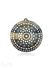 Horn Anhänger Amulett Mandala filigran Ø 55 mm ,durchbrochen mit Loch Farbabweichungen sind möglich - Shanti Enterprise AG