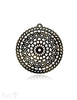 Horn Anhänger Amulett Mandala filigran Ø 55 mm ,durchbrochen mit Loch Farbabweichungen sind möglich - Shanti Enterprise AG