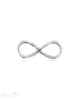 Infinity 16x7 mm Silber poliert duchbrochen 2 mm halbrund 1 Pack = 2 Stück. - Shanti Enterprise AG