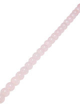 Jade Strang rosa poliert rund 9 mm
