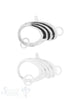 Karabiner Silber gestreift 22x12 mm - Shanti Enterprise AG