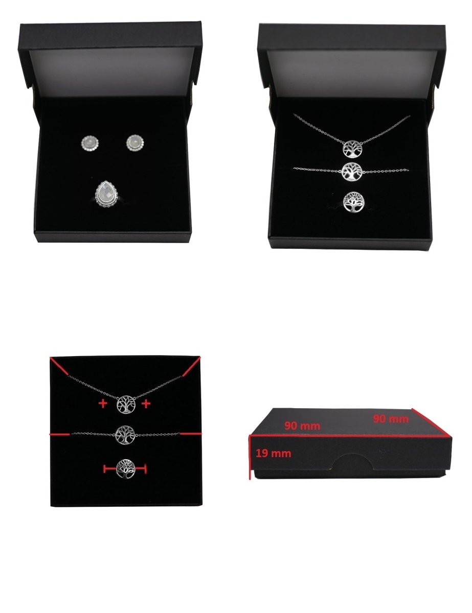 Kartonschachtel schwarz matt Schaumstoff auskleidung multifunktional schwarz Kann selber personalisiert werden 1 Pack = 12 Stk. - Shanti Enterprise AG