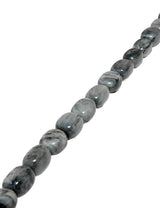Katzenauge Quarz Strang grau poliert Quader ca. 20x15 mm AAA