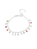 Kinderschmuck Silber Armkette mit Anhängern Regenbogen 13-16 cm verstellbar - Shanti Enterprise AG