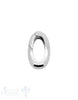 Klickschloss oval kantig halbgefüllt 14x22 mm - Shanti Enterprise AG
