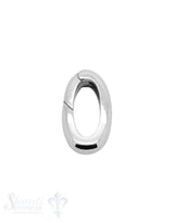 Klickschloss oval kantig halbgefüllt 14x22 mm