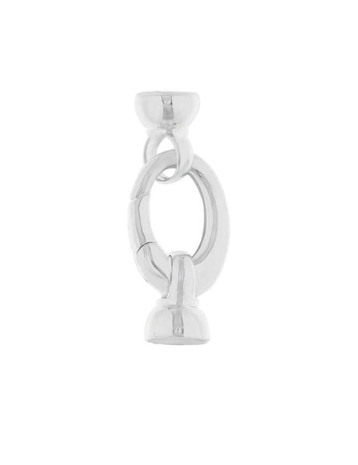 Klickschloss oval mit 2 Endkappen 18 x 12 mm - Shanti Enterprise AG