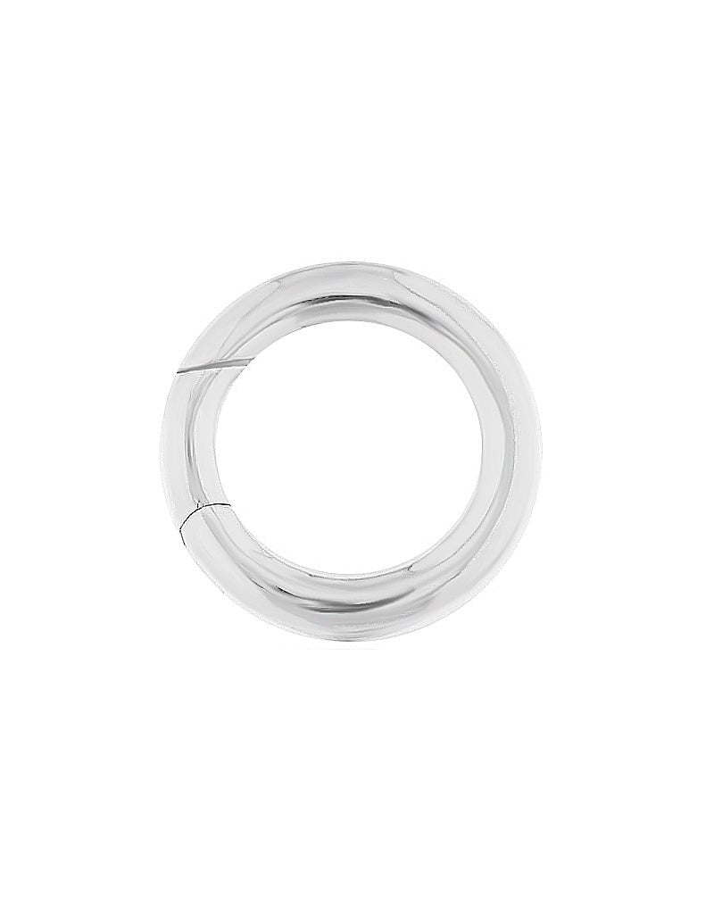 Klickschloss poliert 4 mm dick Oeffnung nach innen Silber 925 - Shanti Enterprise AG