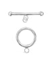 Knebelverschluss Silber 48x48 mm 2-teilig - Shanti Enterprise AG