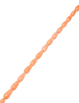 Korallen Strang lachs Tropfen 10x5 mm poliert gefärbt