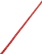 Korallen Strang rot 3.5 mm rund Kugeln facettiert gefärbt