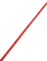 Korallen Strang rot 4 mm Buttons facettiert gefärbt