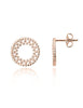 Kreis 12 mm Ohrstecker 2.8 mm breit verziert gepunktet durchbrochen - Shanti Enterprise AG