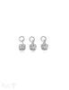 Kronen Anhänger 6x8 mm fein Silber hell fligran verziert mit Öse 1 Pack = 3 Stücl - Shanti Enterprise AG