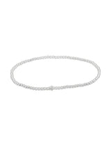 Kugel Armband poliert 18 cm auf Elast 2 mm / 3 mm / 4 mm  in Silber 925 / Silber 925 gelb vergoldet
