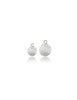 Kugel diamantisiert Silberschliff mit Öse fein rund ID 1,2 mm Silber 925 1 Pack = 2 Stk. - Shanti Enterprise AG