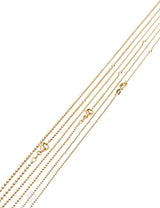 Kugel Kette poliert  Ø 1,2 mm -1.8 mm