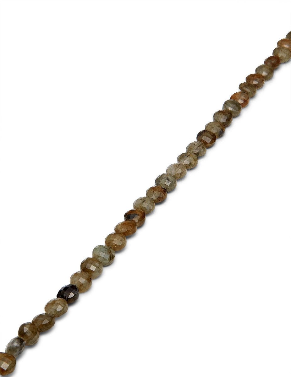 Labradorit Strang grau-grün facettiert Disk dick 6 mm AA (6.4-6.6 mm) 4.4 mm dick - Shanti Enterprise AG