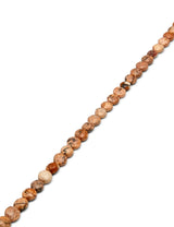 Landschafts-Jaspis Strang beige facettiert Disk dick AAA (6.6-6.8 mm) 4.5 mm dick