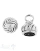 Lederkappe Silber geschwärzt Zwiebel gedreht 11x13 mm iD 8 mm Öse 5.4 mm - Shanti Enterprise AG