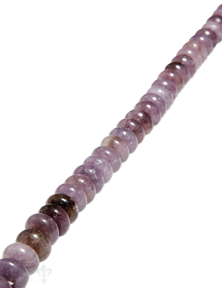 Lepidolith Strang lavendel poliert Buttons 10 mm A ( 10,0-10,3 mm) - Shanti Enterprise AG