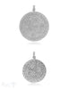 Medaillon Anhänger Silber mit Blumenmuster 2 div. Muster mit Öse - Shanti Enterprise AG