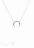Mondsichel 20x24 mm mit Strass Anker Kette 70-80 cm Verzierung am Ende Karabiner Grösse verstellbar - Shanti Enterprise AG