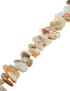 Mondstein Strang multicolor poliert Splitter beige-peach-grau unregelmässig - Shanti Enterprise AG