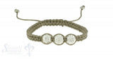 Moon Bracelet: white cristal, 17 cm 1 x Handgelenk