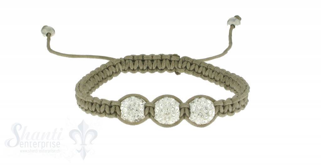 Moon Bracelet: white cristal, 17 cm 1 x Handgelenk - Shanti Enterprise AG
