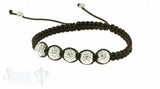 Moon Bracelet: white cristal, 17 cm 1 x Handgelenk