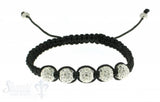Moon Bracelet: white cristal, 17 cm 1 x Handgelenk